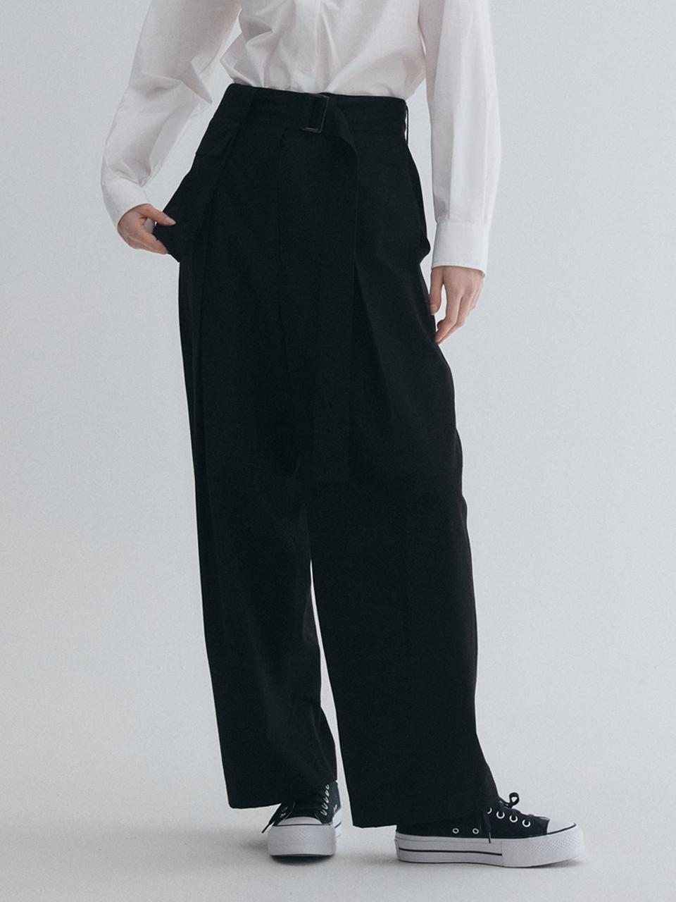 GRAYDATION pocket belt single pleated pants