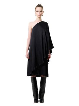 GREEDILOUS Polyester Premium Long Dress [Black]
