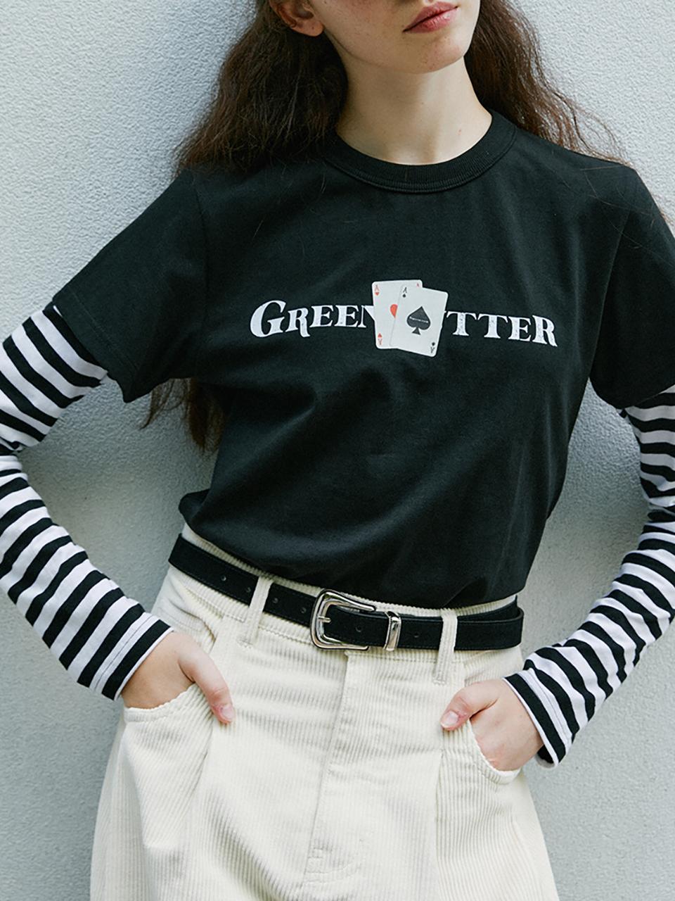 GREENBUTTER Leather Western Belt (Black)