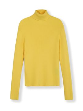 GREENBUTTER Soft Knit Turtleneck (Yellow)