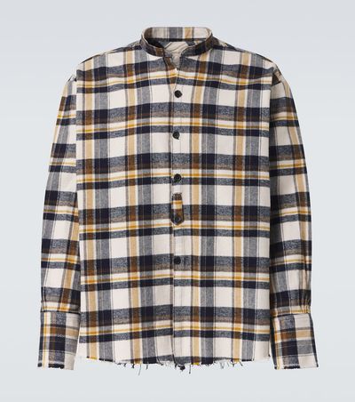Greg Lauren Greg Lauren Plaid cotton shirt