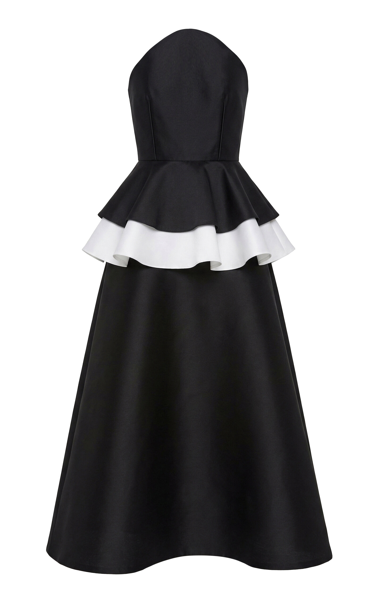 Greta Constantine Greta Constantine Cormorant Strapless SilkBlend Maxi Dress