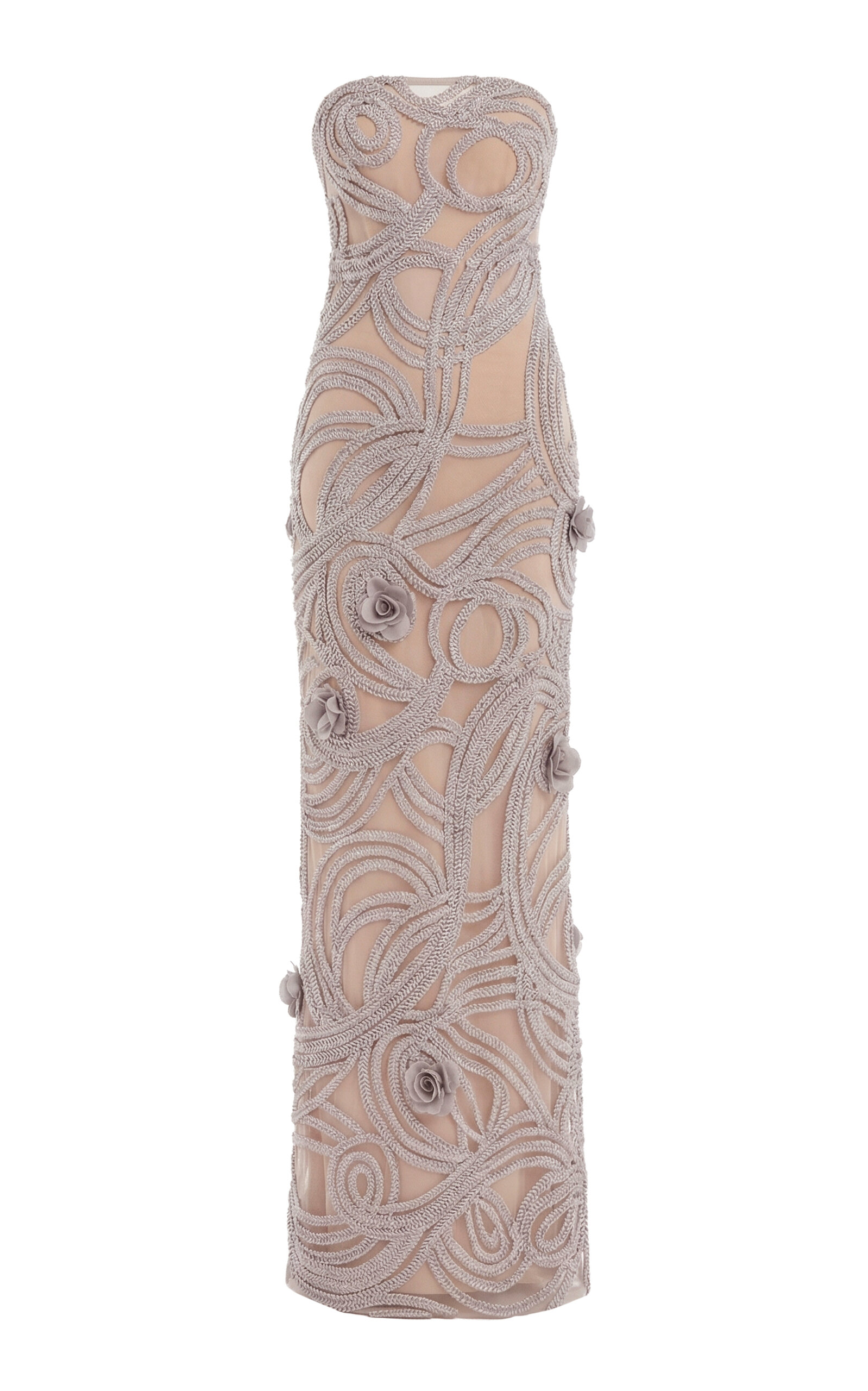 Greta Constantine Greta Constantine Plumore Embroidered Maxi Dress