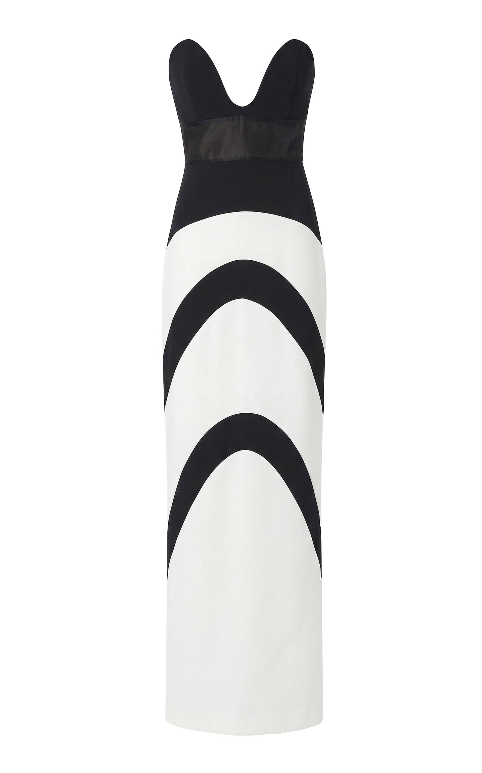 Greta Constantine Greta Constantine Taipan Strapless SilkWool Maxi Dress