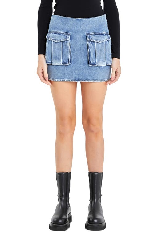 Grey Lab Grey Lab Cargo Pocket Denim Miniskirt