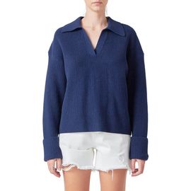 Grey Lab Grey Lab Rib Polo Sweater