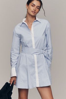 knee length dresses for ladies Sydney Topstitch Flare Mini Dress main image 1