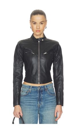 GRLFRND GRLFRND Danica Leather Racer Jacket