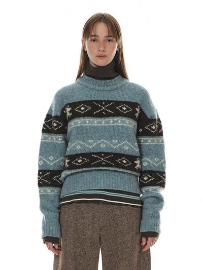 grove 24WT OSLO BOUCLE KNIT (3COLOR)