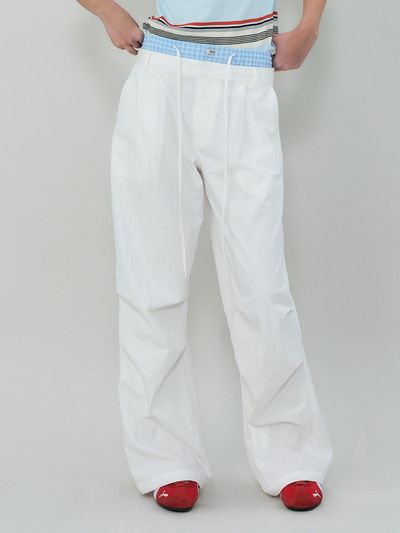 grove 25SS MADISON LAYERED PANTS [BLUE/WHITE]
