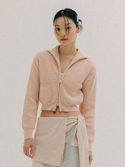 grove POUT Knit Zip-Up_5 Colors