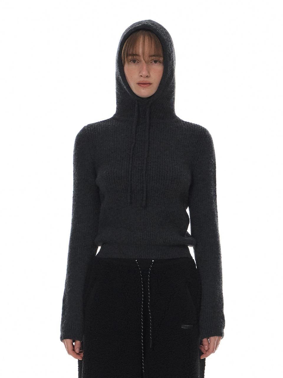 grove Sports Inspired Elastic Hooded Knit [Yellow/Blue/Grey/Black]