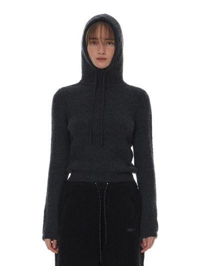 grove Sports Inspired Elastic Hooded Knit [Yellow/Blue/Grey/Black]