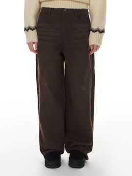 grove Wide Fit Cotton Denim Pants