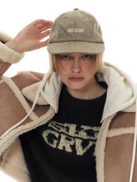 grove Wool Blend Embroidered Ball Cap [KHAKI/BLACK/BROWN]