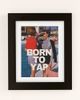 GS Print Shoppe GS Print Shoppe Born To Yap Art Print in Black Matte Frame at Urban Outfitters - 1