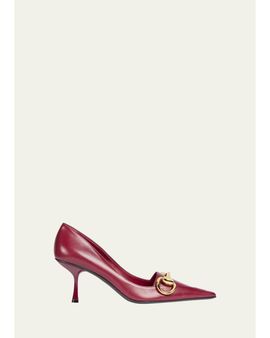 Gucci 75mm Boulevard Leather Pumps