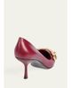 Gucci 75mm Boulevard Leather Pumps - 2