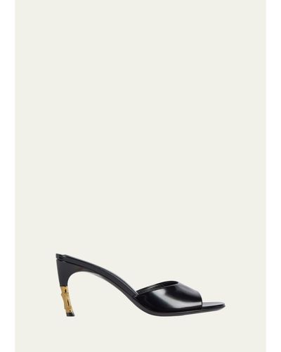 Gucci 75mm Castello Leather Mules
