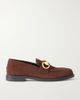 GUCCI Emily Moccasin horsebit-detailed suede loafers - 1