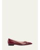 Gucci Erin Leather Horsebit Ballerina Flats - 1