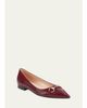 Gucci Erin Leather Horsebit Ballerina Flats - 2