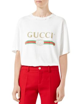Gucci Gucci-Print Cotton Tee