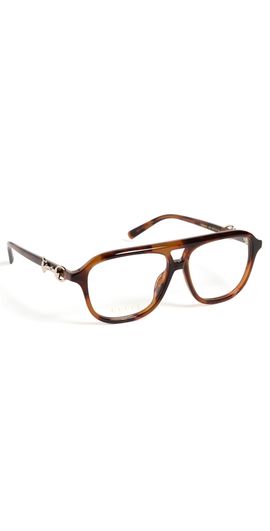 Gucci Gucci Aviator Glasses Havana/Transparent One