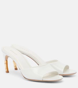 Gucci Gucci Bamboo leather mules
