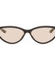 Gucci Gucci Black & Gold Cat-Eye Frame Sunglasses - 1