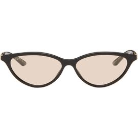 Gucci Gucci Black & Gold Cat-Eye Frame Sunglasses