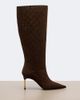 Gucci Gucci Bombshell GG suede knee-high boots - 4