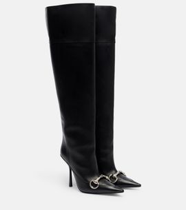 Gucci Gucci Boulevard Horsebit leather knee-high boots