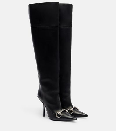 Gucci Gucci Boulevard Horsebit leather knee-high boots