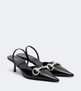 Gucci Gucci Boulevard leather slingback pumps