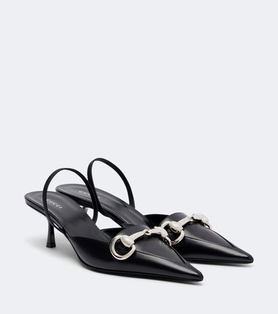 Gucci Gucci Boulevard leather slingback pumps