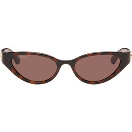 Gucci Gucci Brown Emblem Cat Eye Sunglasses