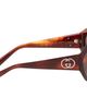 Gucci Gucci Brown Geometric-Frame Sunglasses - 2