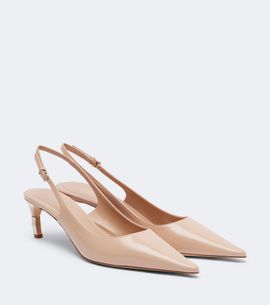 Gucci Gucci Castello leather slingback pumps