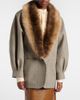 Gucci Gucci Checked shearling-trimmed wool jacket - 3