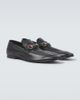 Gucci Gucci Como Horsebit Web Stripe leather loafers - 1