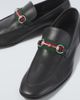 Gucci Gucci Como Horsebit Web Stripe leather loafers - 3