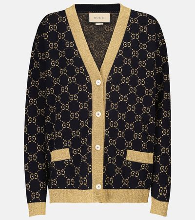 Gucci Gucci Cotton-blend lamÃ© cardigan
