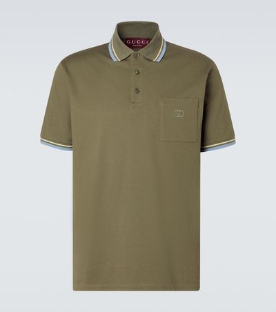 Gucci Gucci Cotton-blend piqué polo shirt