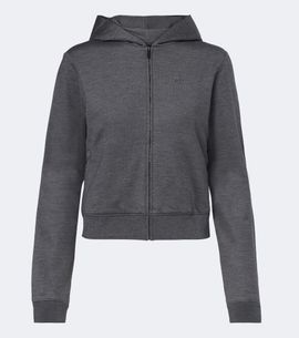 Gucci Gucci Cotton and silk zip-up hoodie
