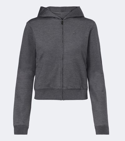 Gucci Gucci Cotton and silk zip-up hoodie
