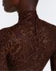 Gucci Gucci Cropped silk-blend lace turtleneck top - 5