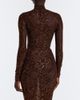 Gucci Gucci Cropped silk-blend lace turtleneck top - 6