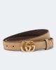 Gucci Gucci Cut GG Marmont suede belt - 1