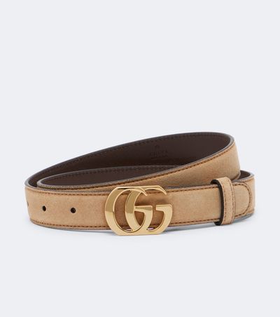 Gucci Gucci Cut GG Marmont suede belt